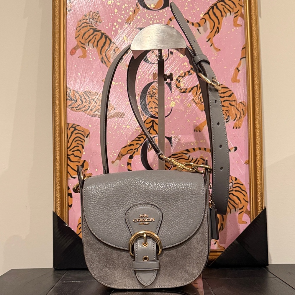Coach Cleo 17 leather/suede Crossbody Bag